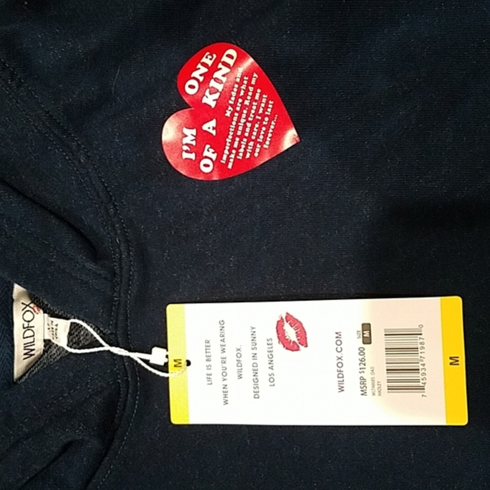NWT, Wildfox hoodie, Size M - Picture 4 of 6